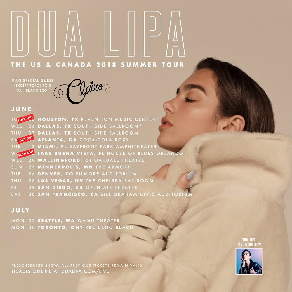BREAKING TOUR BUZZ: Dua Lipa Announced 2018 Tour Dates
